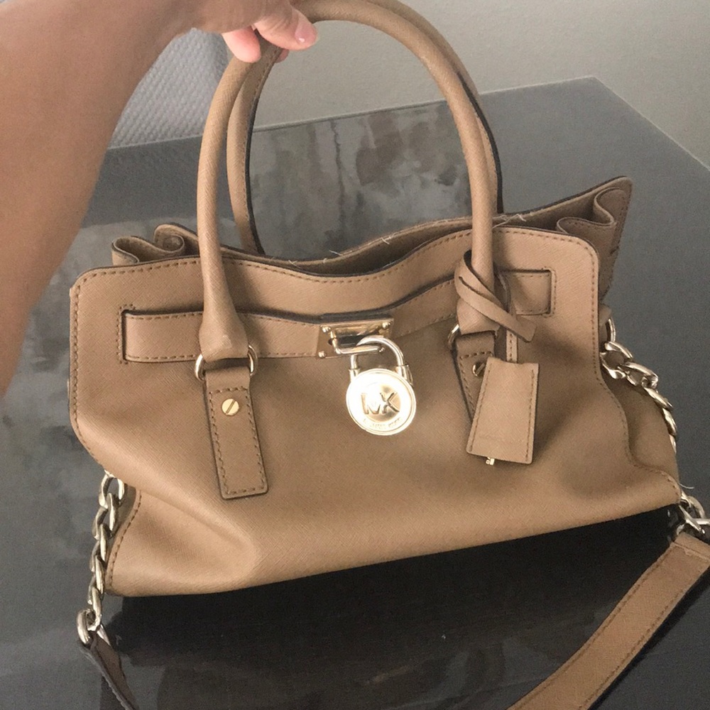 Tan Michael kors purse